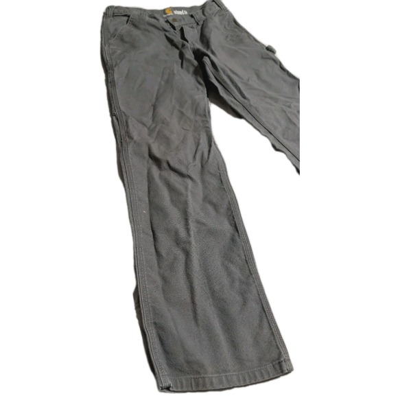 Carhartt Relaxed Fit Work Pants Mens 30x30 Gray Utility Canvas 30x32 Tag - Picture 2 of 12